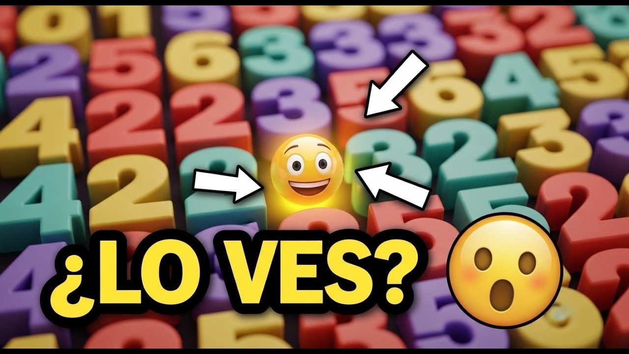 🔎 Encuentra el Emoji Diferente – Edición Números (Nivel Extremo) 🍎🥇🔥