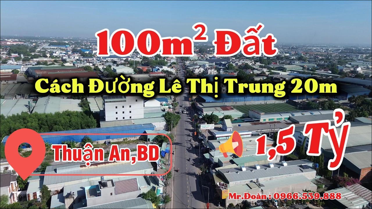 Bán đất TP Thuận An , Bình Dương 100m2  1.5 tỷ | Đất Full thổ cư
