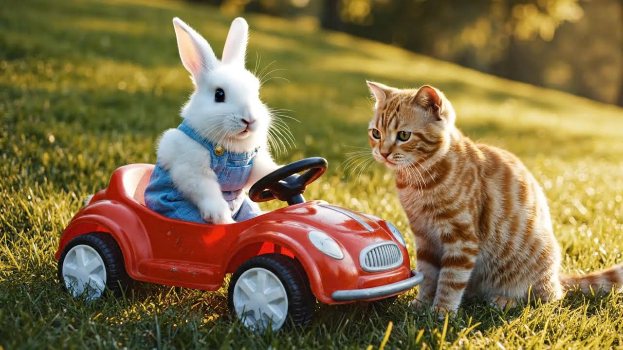 🐰 Toy Cars for Kids | Baby Rabbit Plays at the Toy Market #rabbit #bunny