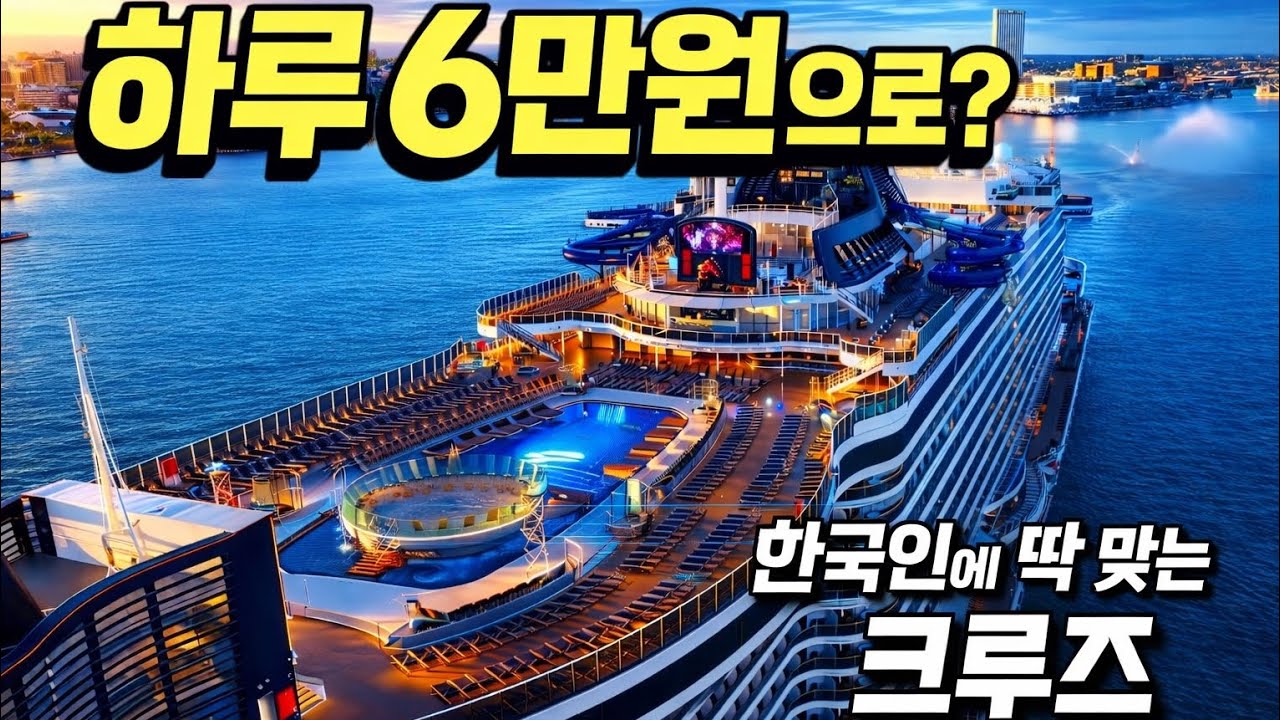 하루 6만 원으로 5박에 식사까지?                             봄에는 이 크루즈가 맞습니다.
