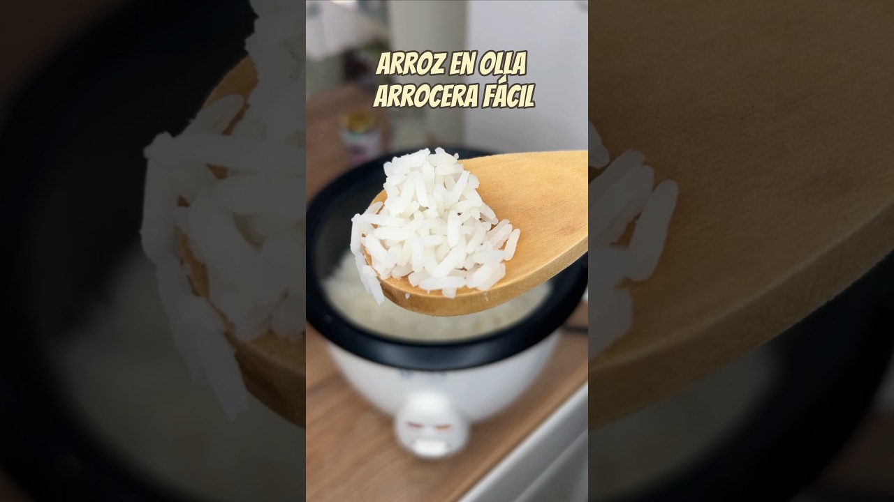 C&oacute;mo hacer arroz blanco en olla arrocera #sinaceite #recetafacil #arroz #recetasfacil