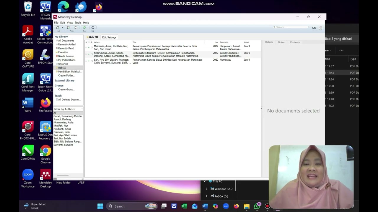 Tutorial Aplikasi Mendeley untuk Membuat Daftar Pustaka