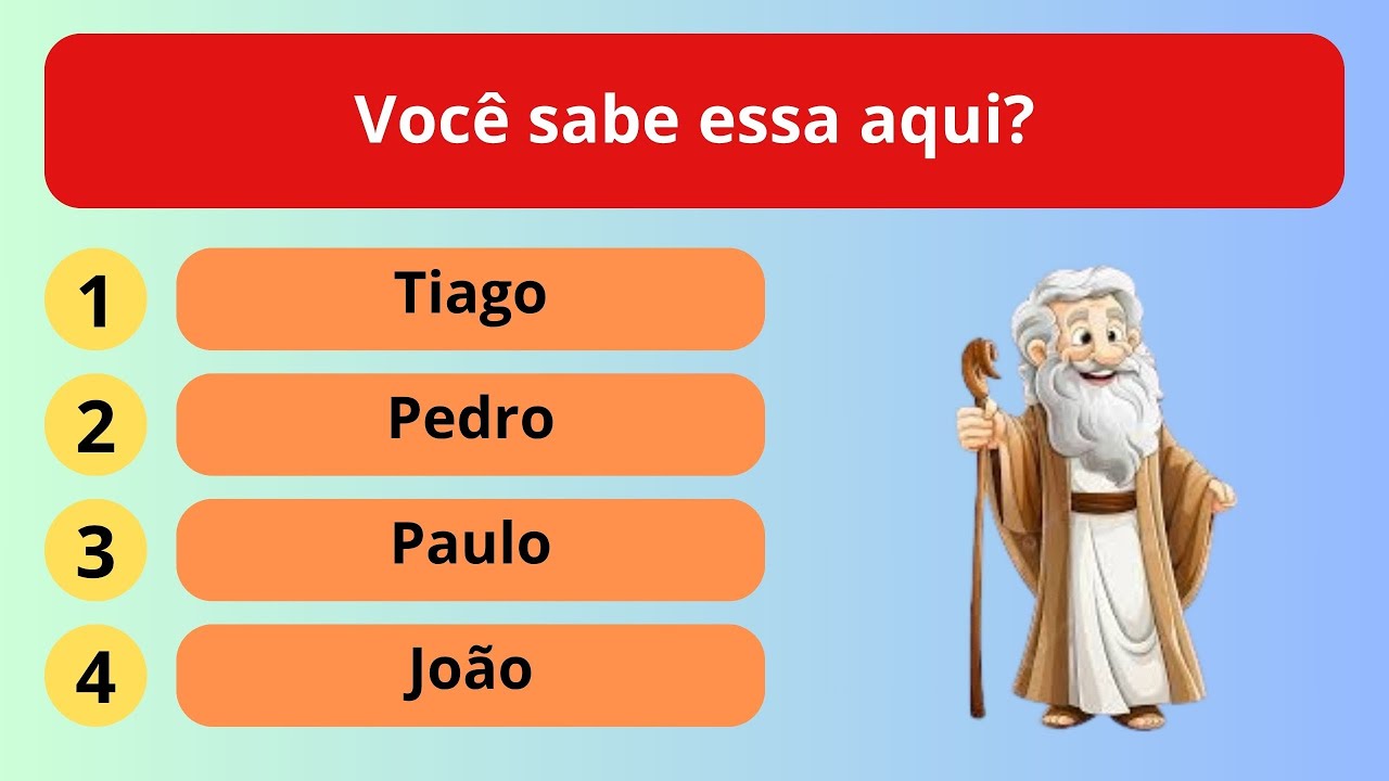 Bom de Bíblia - 15 PERGUNTAS BÍBLICAS.