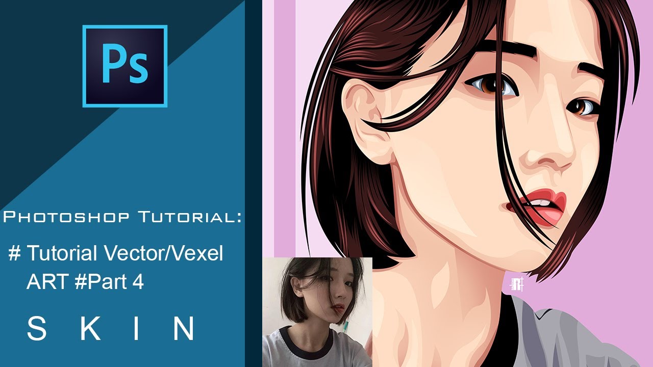 Tutorial Vector/Vexel Art in Photoshop #Part 4 - Skin (Kulit)