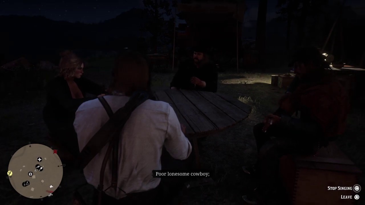 Arthur, Javier, Pearson & Karen Sing - Poor Lonesome Cowboy (w/Lyrics) - Red Dead Redemption 2