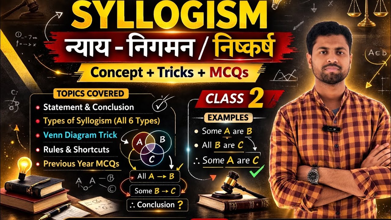 @Syllogism Step-by-Step Method | न्याय-निगमन से निष्कर्ष. #ReasoningConcept #UPSC #PSC #SSCReasoning