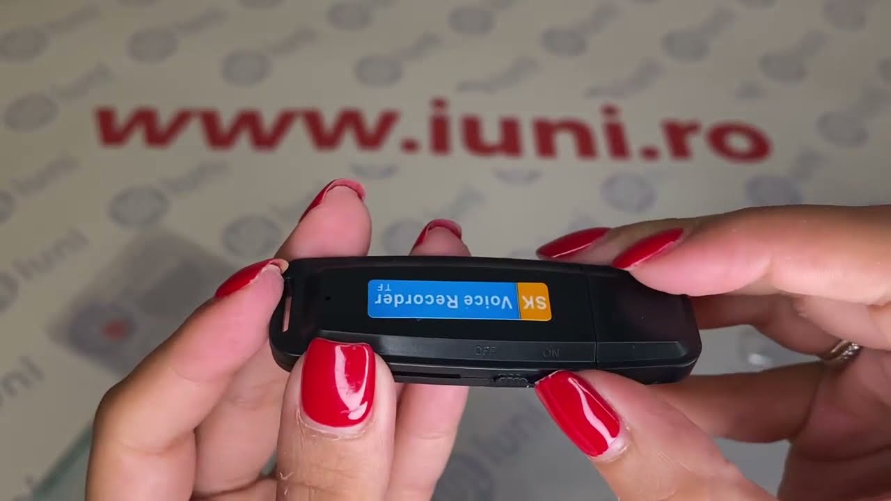 Prezentare Stick USB Spion cu Reportofon iUni SpyMic STK99, Negru