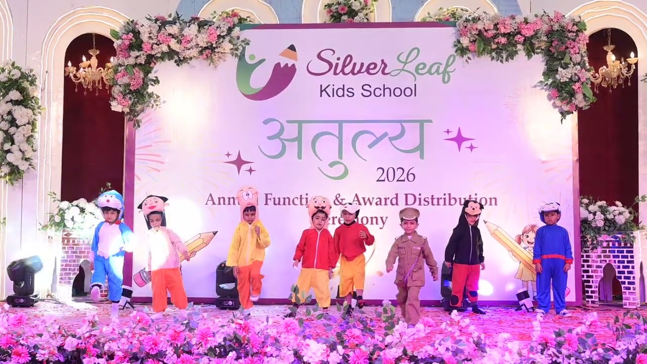 Cartoon Carnival Dance | Silver Leaf School Students Rock the Stage 🎭✨