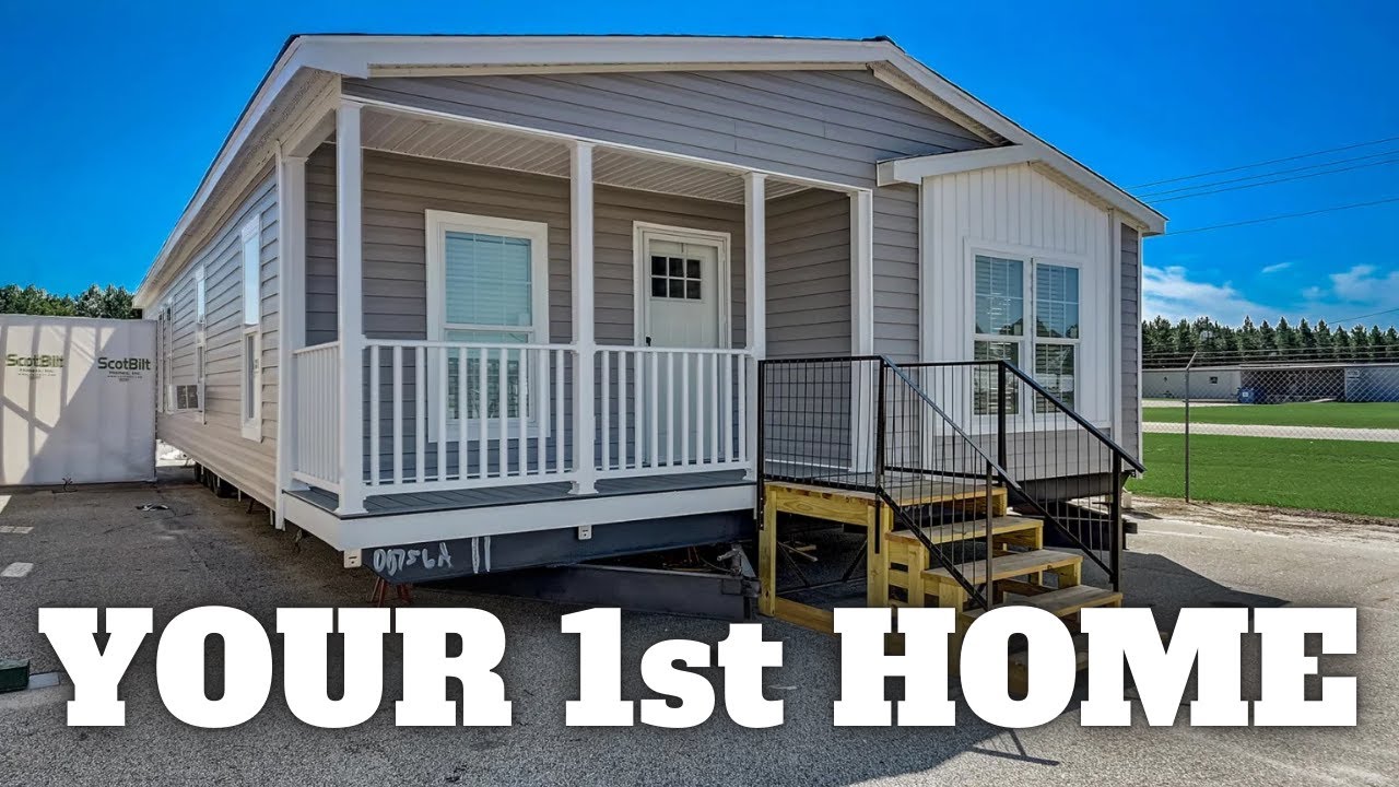 NEW smaller mobile home IDEAL for starting home or small family! Prefab House Tour