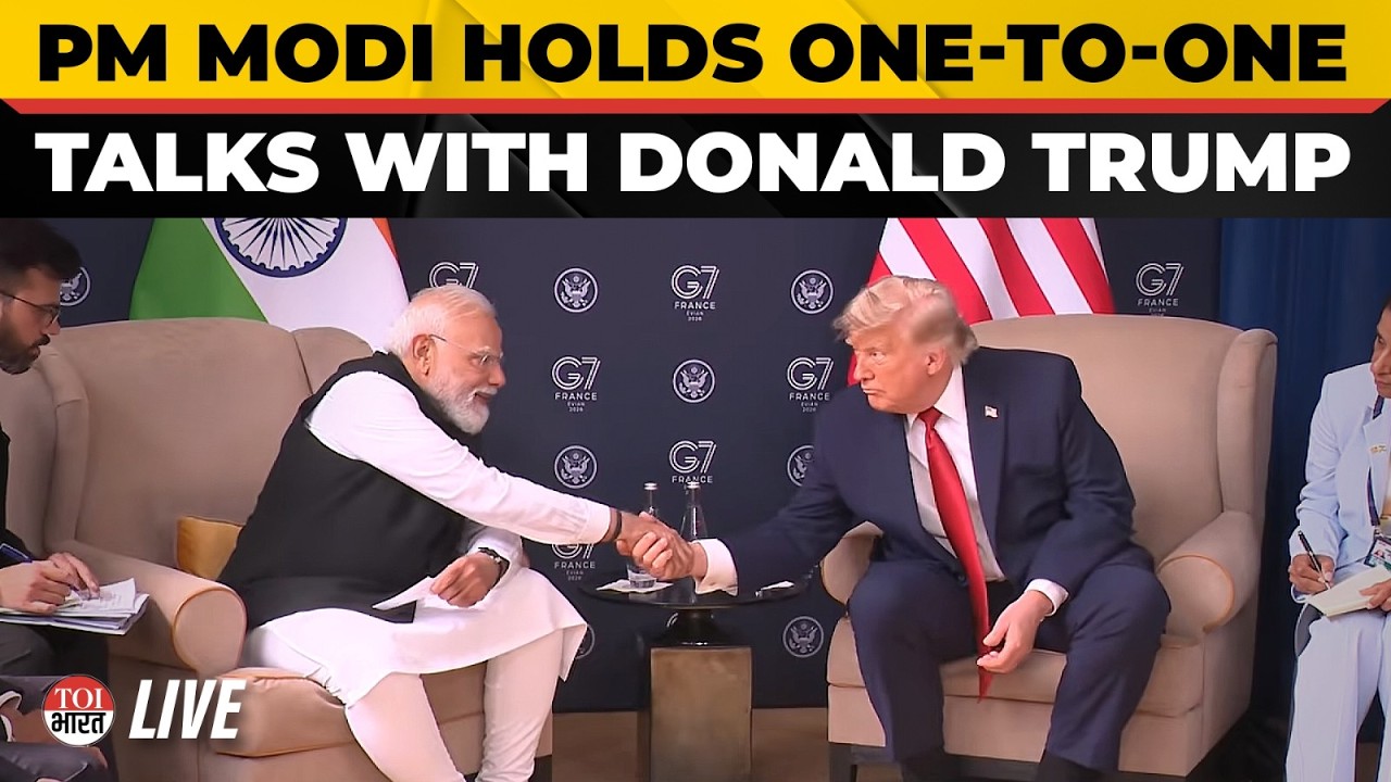LIVE: PM Modi, Donald Trump Hold Bilateral Meet&nbsp;In France, Discuss India-US Ties | G7 Summit