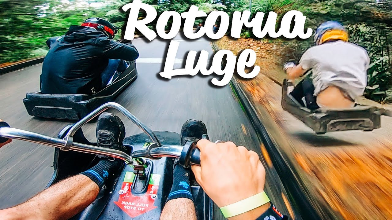 ROTORUA LUGE MARIO KART RACING!
