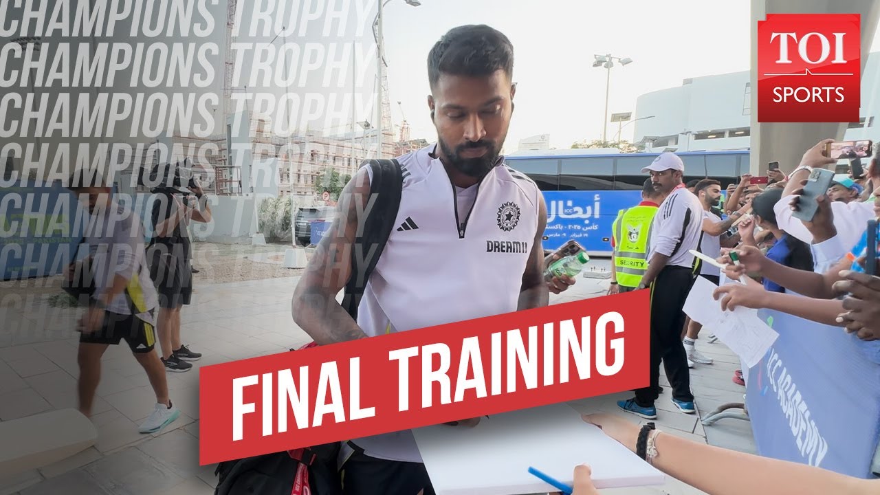 Exclusive visuals of India’s practice before Champions Trophy final