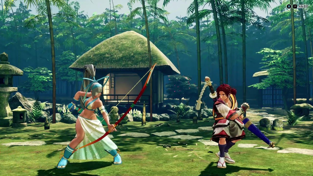 Samurai Shodown - Mina VS Shizumaru