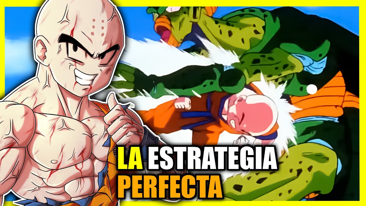 LA ESTRATEGIA DE KRILLIN FUE UNA DE LAS MEJORES DE DRAGON BALL Z - SUPER - KRILLIN VS CELL
