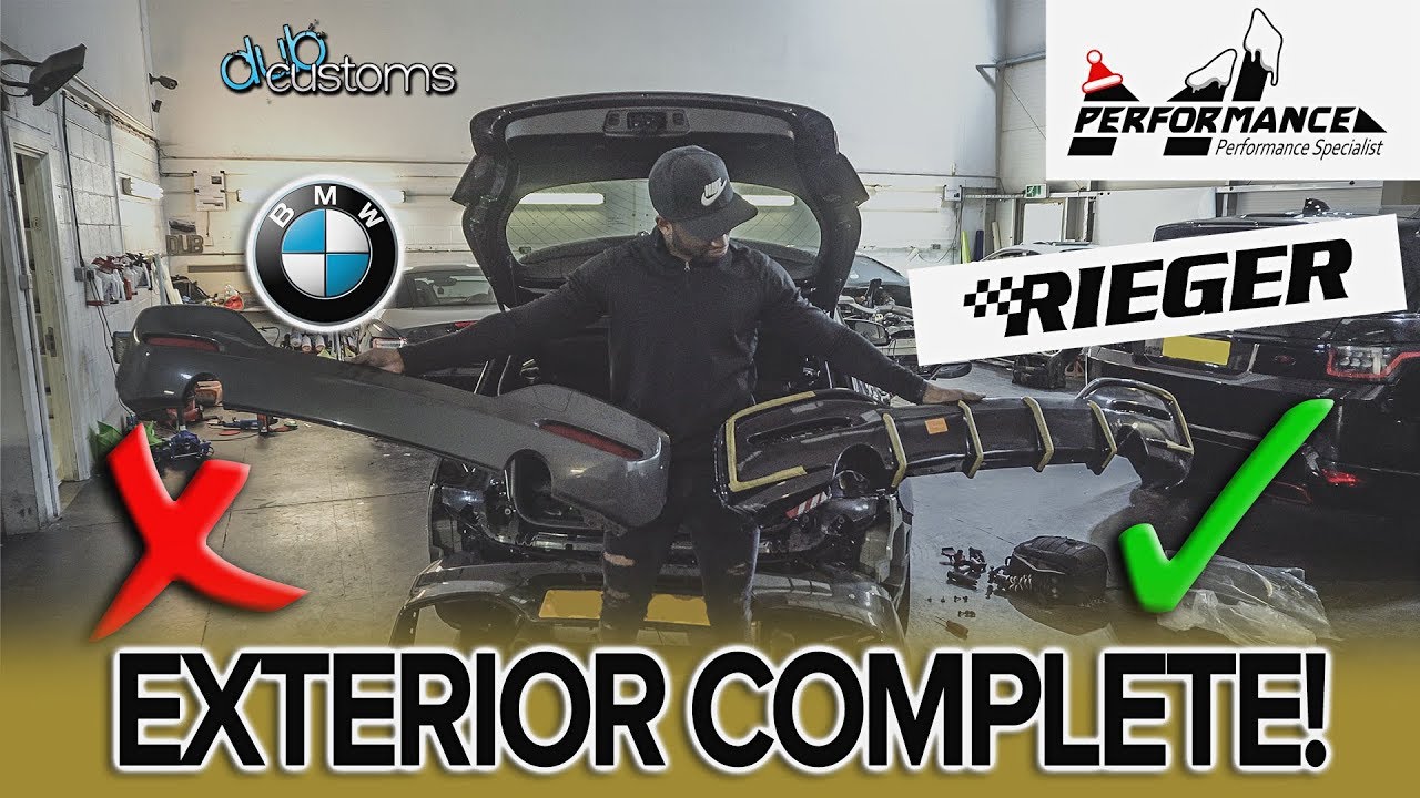 BMW M140i gets a RIEGER DIFFUSER s/o ML Performance @ DUB CUSTOMS!