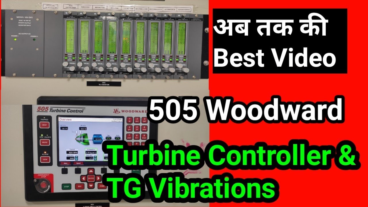 Turbine Controller 505 Woodward make || Vibration Parameters of Turbine || Viberator Scale 2021