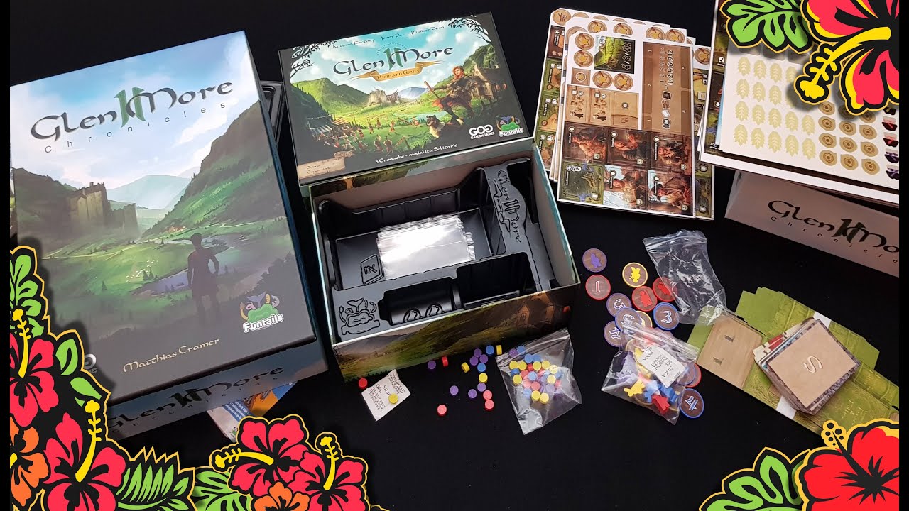 GLEN MORE II CHRONICLES + Highland games - Unboxing