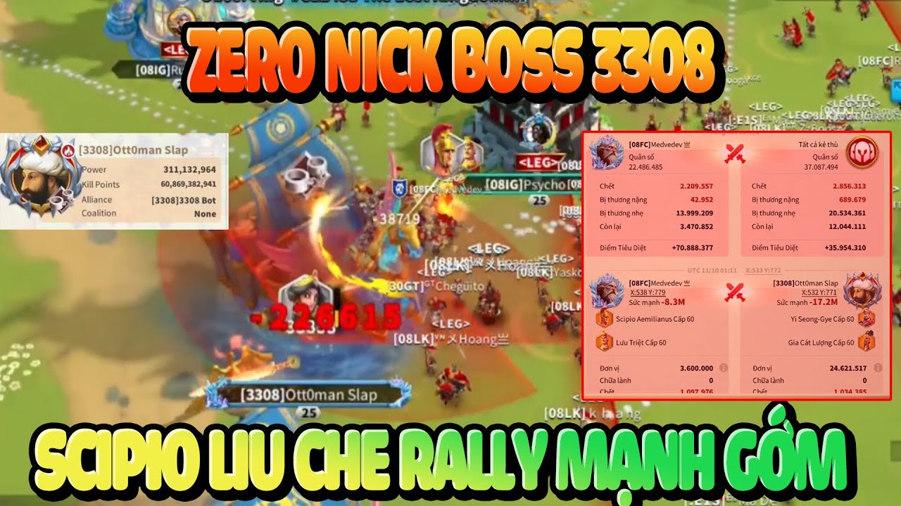 Zero Boss 300m Pow Kingdom 3308 Nghe N&oacute;i L&agrave; Cướp MGE Xong C&ograve;n C&aacute;i Nịt Rise of Kingdoms