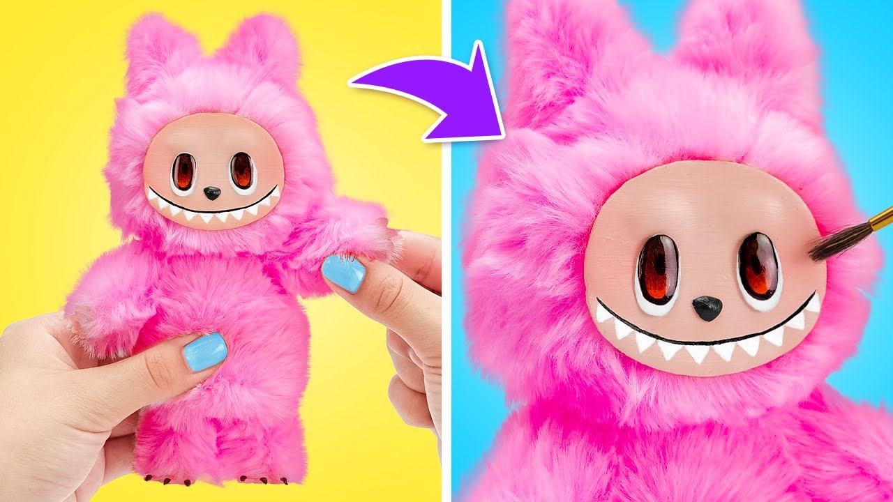 Nie ma Labubu? Nie ma problemu! 😍🧸 Zrób swojego małego potwora samodzielnie!💡🎨