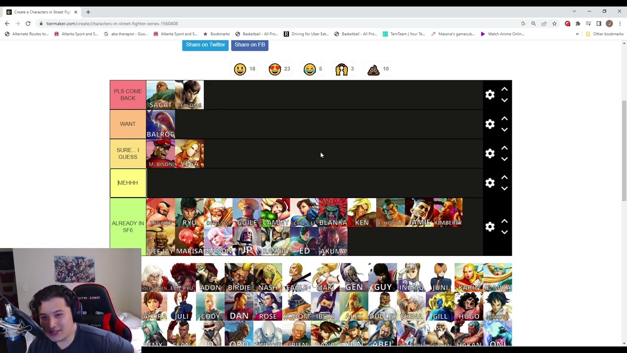 My Street Fighter 6 DLC Character Wishlist!!! #streetfighter #streetfighter6 #sf6 #tierlist