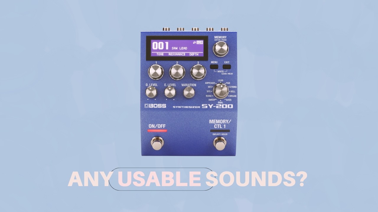 BOSS SY-200 // How to get great sounding synth tones