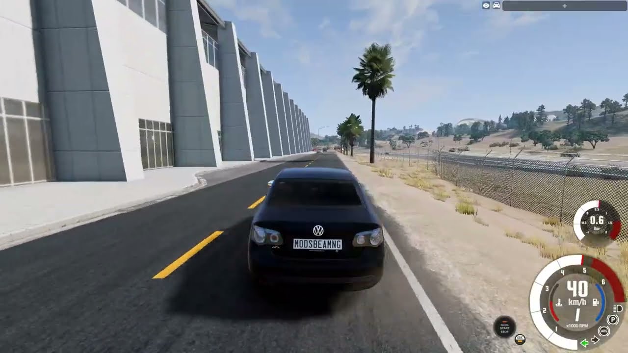 VOLKSWAGEN JETTA with a Steering Wheel | BeamNG.drive