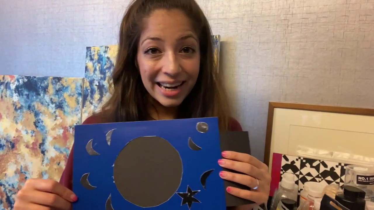 Grade 1 Art Project - Phases of The Moon | DIY