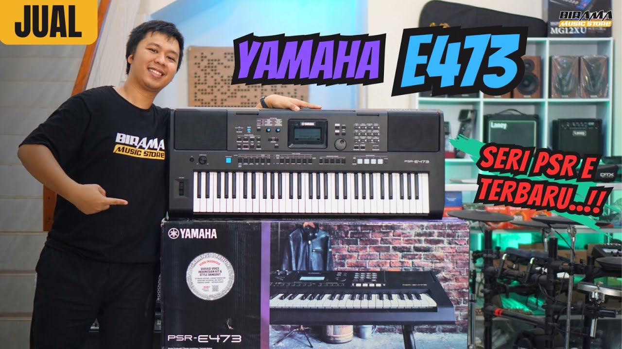 TERBARU..!! YAMAHA PSR E473, ada input mic, fitur quick sampling, sudah terisi style versi Indonesia
