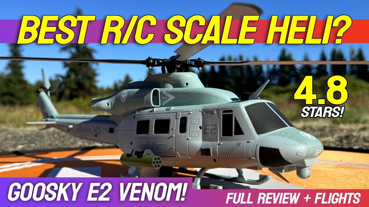 BEST RC Scale Heli??? - GOOSKY E2 Venom RC Helicopter 🚁