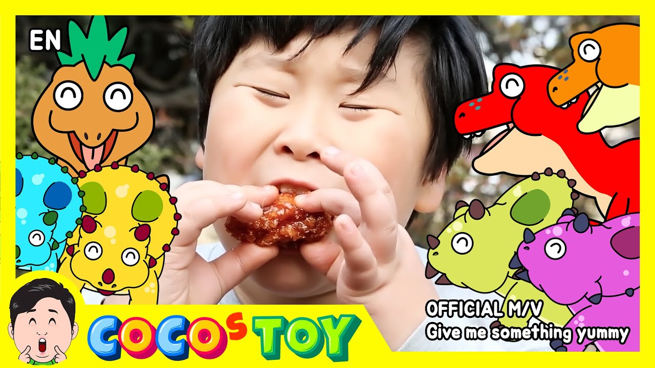ENㅣGive me something yummy OFFICIAL M/VㅣMeat-eating Plant-eating dinosaur songㅣCoCosToy Kids Songs