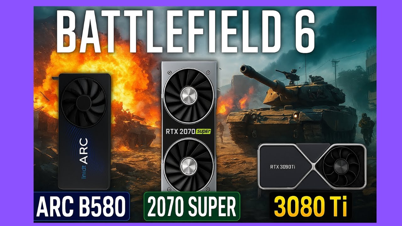 Battlefield 6: Arc B580 vs 2070 SUPER vs 3080 Ti — неожиданный результат!