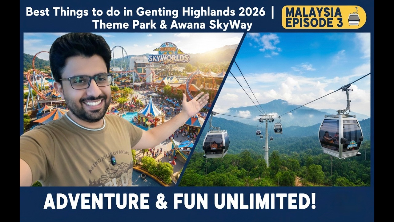 Best Things to do in Genting Highlands 2026 | Theme Park & Awana SkyWay 🚠 | Malsysia🇱🇷 | Ep. 3 |