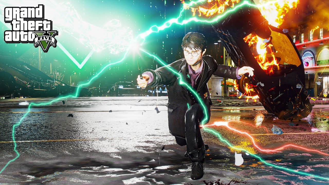 GTA 5 - New! Hogwarts Legacy Mod (Wizard Magical Powers)
