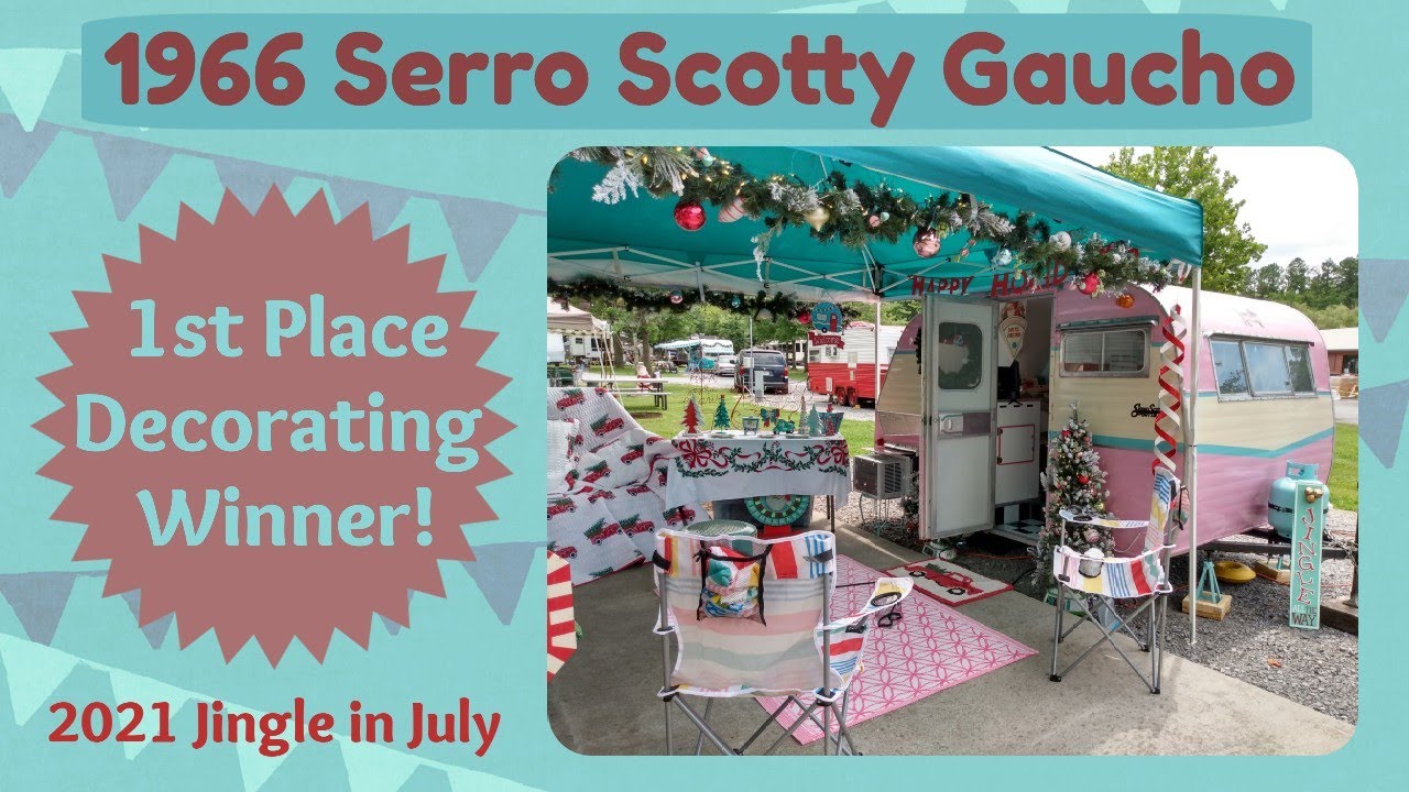 Vintage Camper Rally 1st Place Winner for Christmas in July // 1966 Scotty Gaucho vintage trailer
