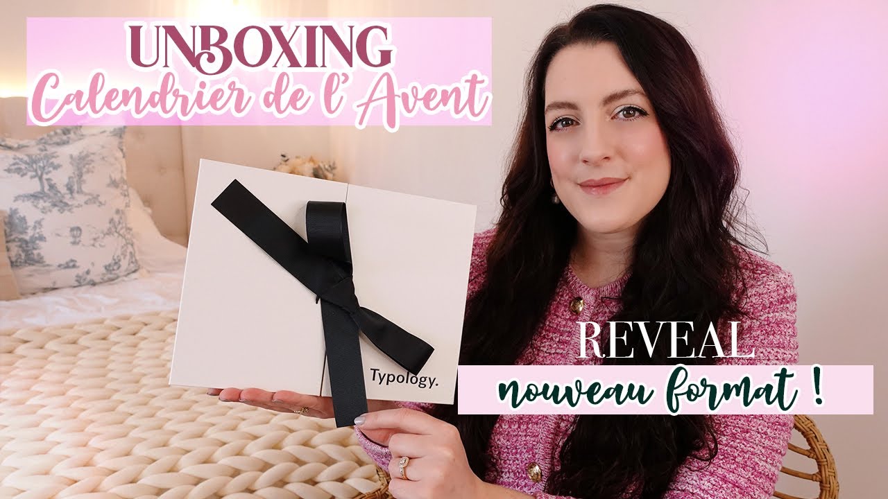 Nouveau format pour le Calendrier de l'Avent Typology: surprise & UNBOXING 🎅🏼 Routine soin complète🥳