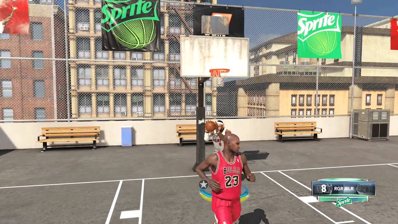 NBA 2k14: Next Gen - Lebron James vs Michael Jordan 1 on 1 Blacktop | PS4