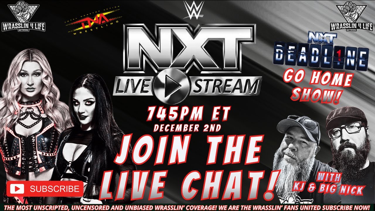 WWE NXT Live - Join the Wrasslin' Fans United...Join the Chat! (December 2, 2025) #wwenxt #nxtna