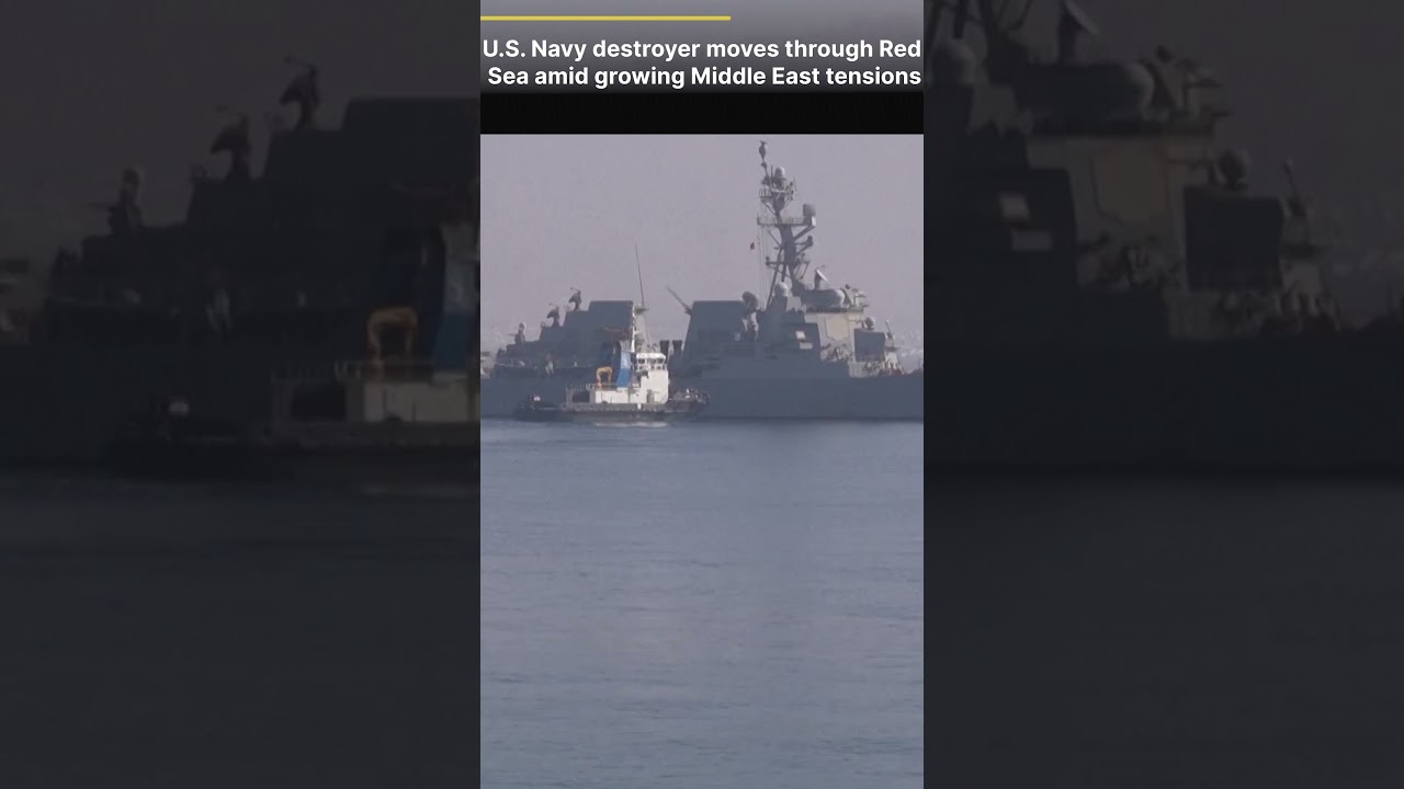 BREAKING NEWS: U.S. Destroyer Manoeuvres Near Israel as Washington and Iran Clash | DWS News | AH14