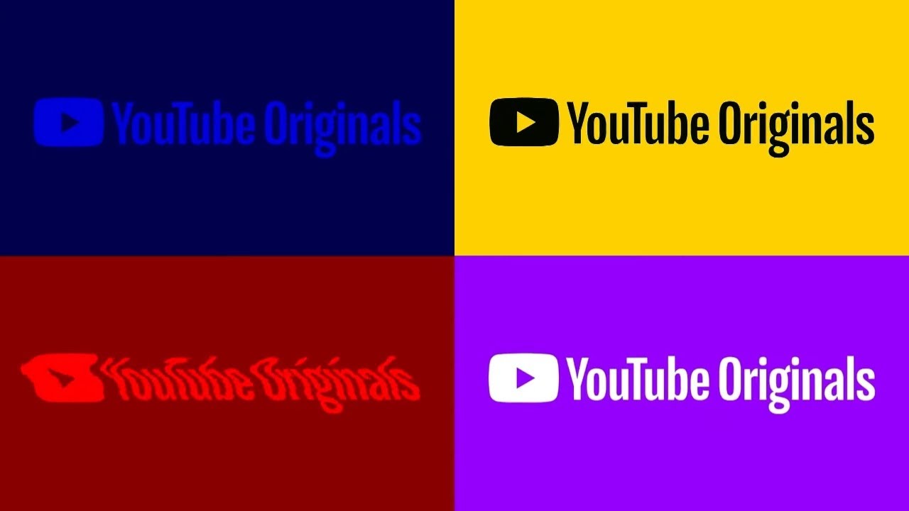 Youtube Originals Falling Words Logo Effects 2 Combined