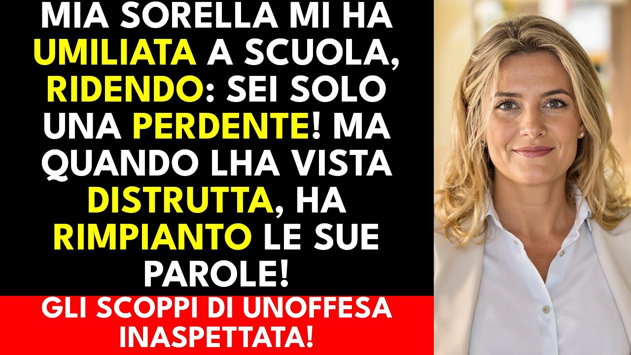 Mia sorella mi ha umiliata... MA quando ho scoperto la verità...