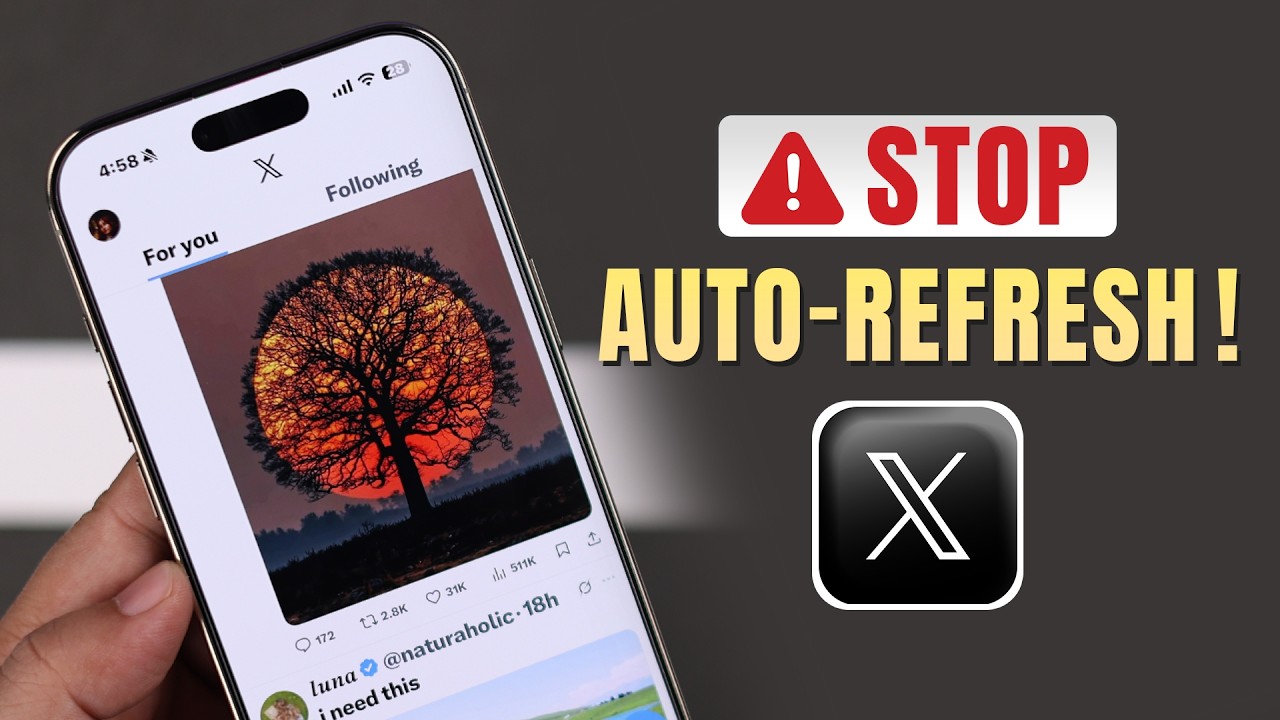 Fix- X/Twitter Keeps Scrolling Up Automatically! [Stop Auto-Refresh]