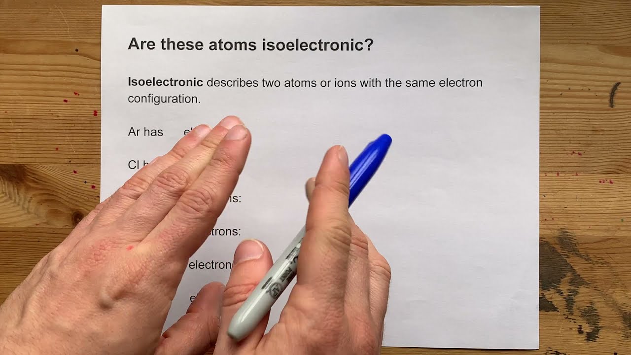 Are these atoms Isoelectronic? (Example)
