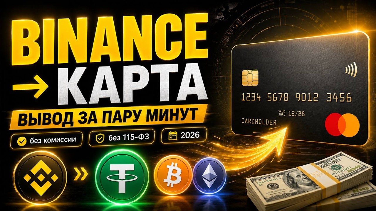 Как вывести деньги с Binance на карту: USDT, Bitcoin на карту | ПОШАГОВО 2026