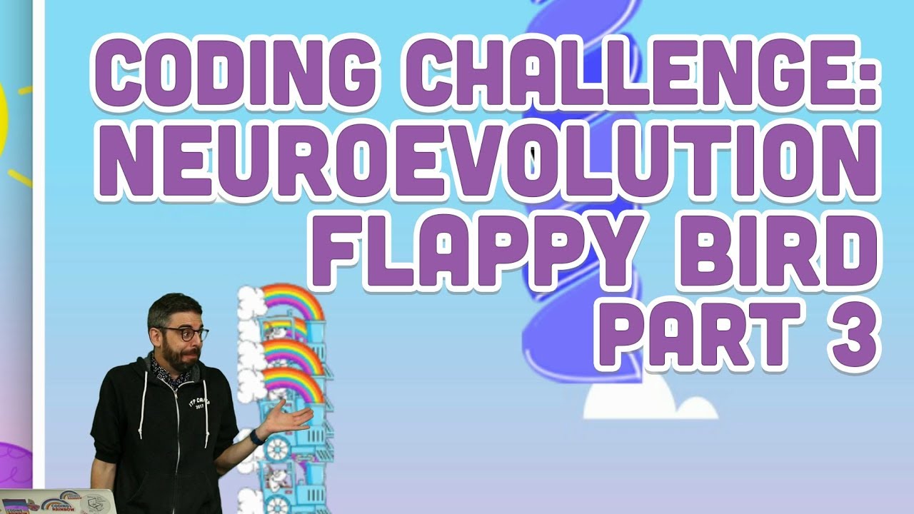 Coding Challenge #100: Neuroevolution Flappy Bird - Part 3