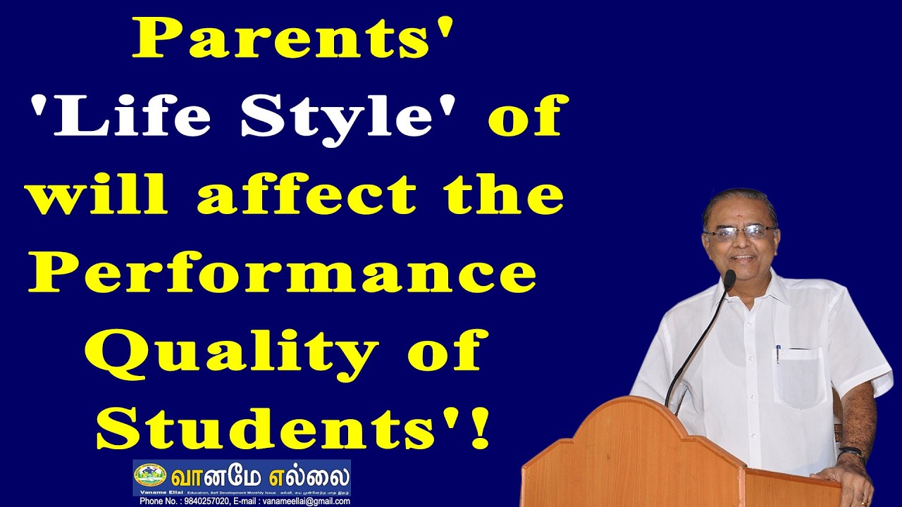 Parents' 'Life Style' of will affect the Performance Quality of Students'!