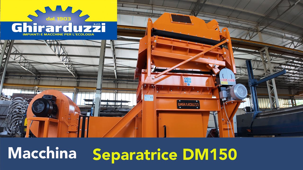 Separatrice densimetrica DM 150 per compost - GHIRARDUZZI