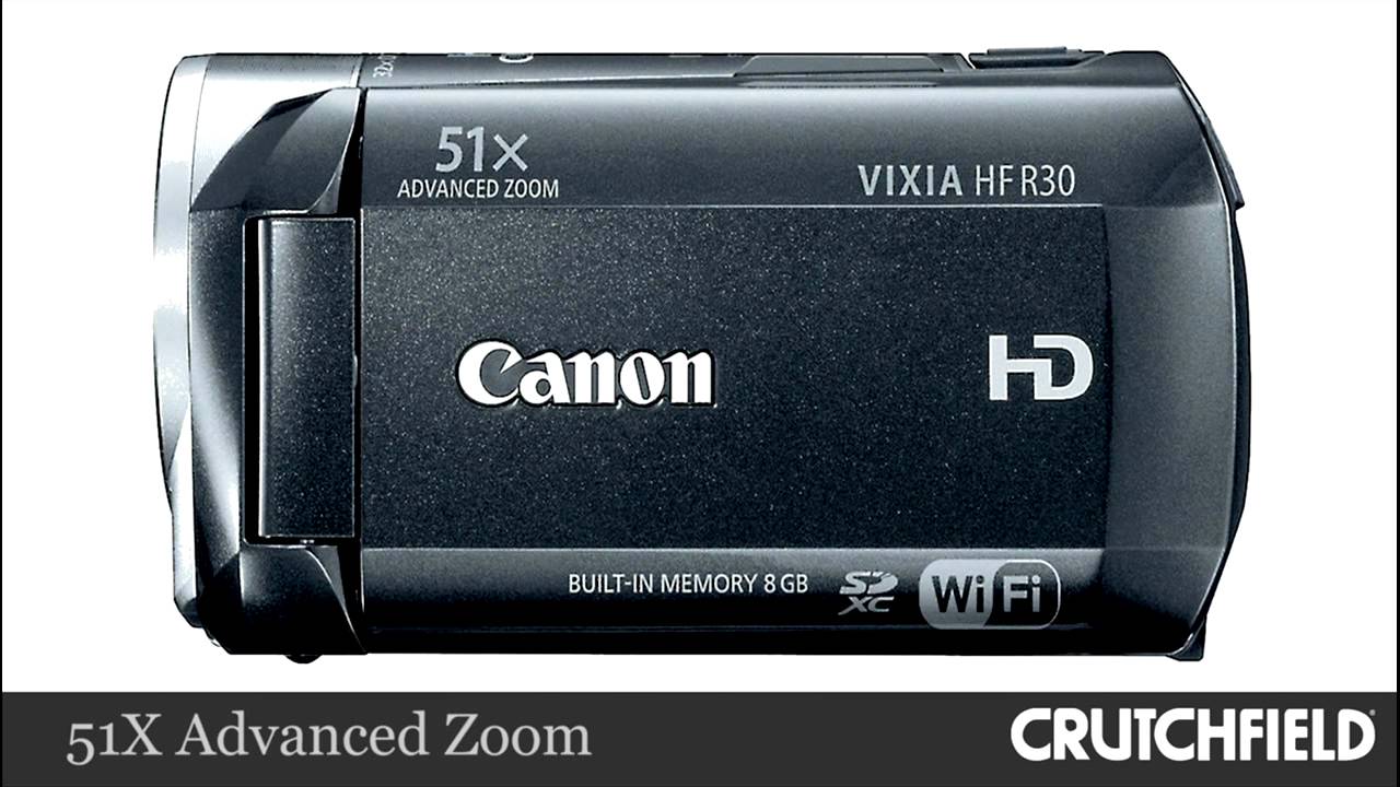 Canon VIXIA HF R30 High Definition Camcorder with WiFi | Crutchfield Video