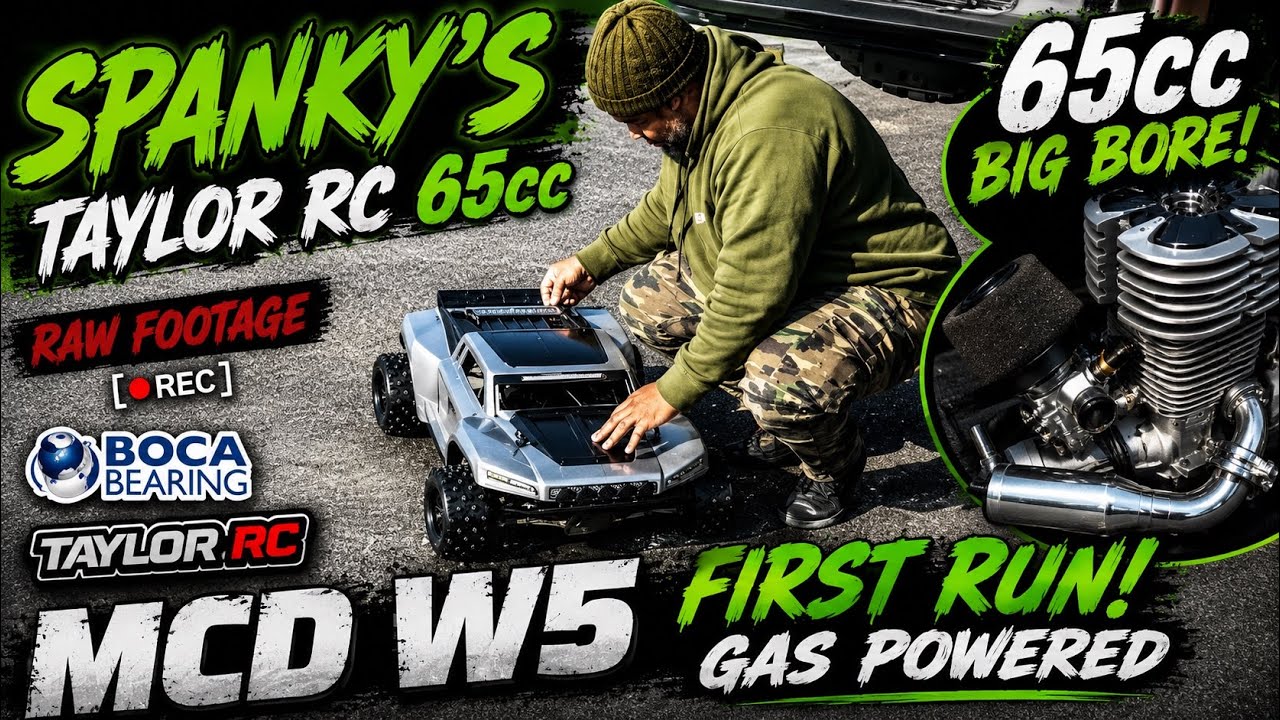 Spanky's Taylor RC 65cc MCD W5 First Run Gas Powered Big Bore Boca Bearings