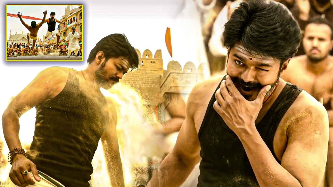Vijay Thalapathy Tollywood Blockbuster Movie Mass Action Scene || Kotha Cinema