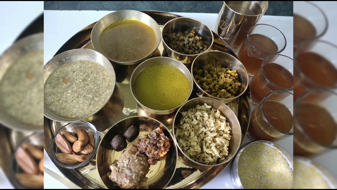 Parna recipe/parna thali/12 recipes in one/monge pani/ker/